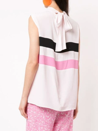 Shop Marni High Neck Blouse In Pink