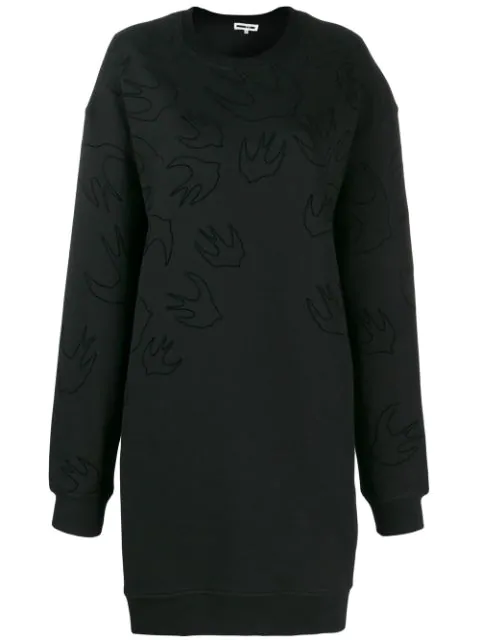 alexander mcqueen swallow sweater dress