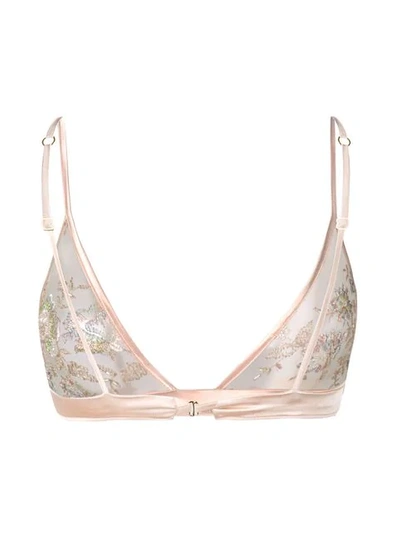 Shop Belle Et Bon Bon Serafina Triangle Bra In Neutrals