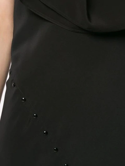 Shop Rick Owens Ruffle Sleeveless Shift Dress In Black