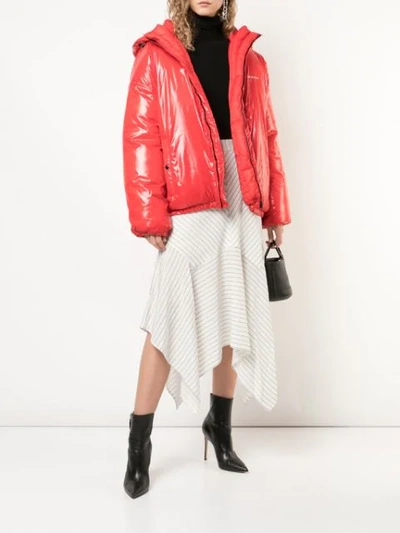 Shop Givenchy Classic Puffer Jacket In Red