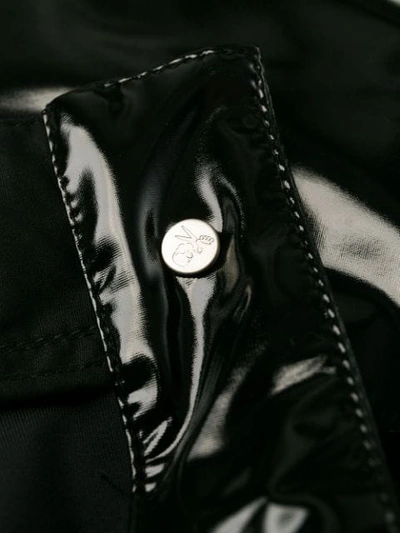 Shop Ben Taverniti Unravel Project Latex Mini Skirt In Black