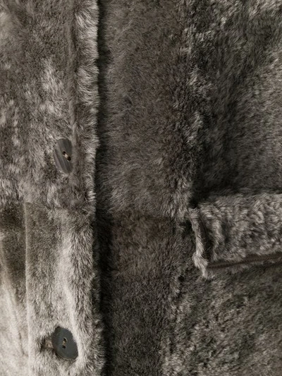 Shop Sylvie Schimmel Mid-length Buttoned Coat In Grey