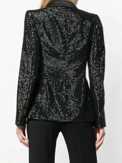 Alberta Ferretti Stud Embellished Blazer In Black