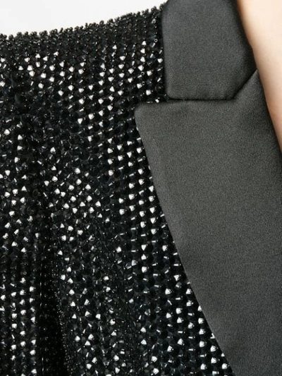 Alberta Ferretti Stud Embellished Blazer In Black