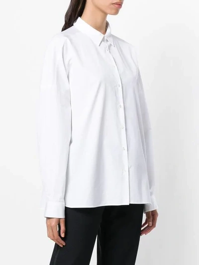 Shop Aspesi Button Down Shirt In White