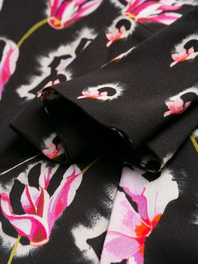 Shop Temperley London Floral Print Wide-leg Jumpsuit In Black