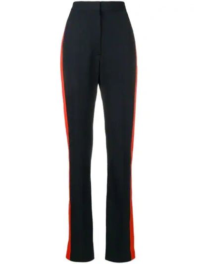 Shop Stella Mccartney Striped Tailored Trousers In Blue