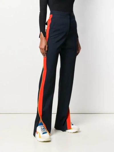 Shop Stella Mccartney Striped Tailored Trousers In Blue