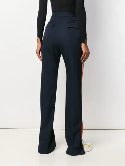 Shop Stella Mccartney Striped Tailored Trousers In Blue