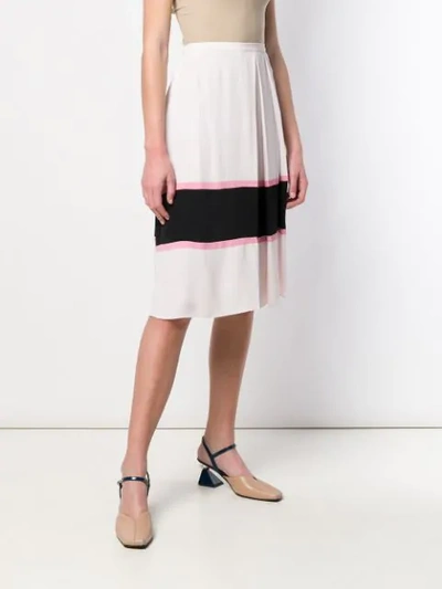 Shop Marni Large Pleated Skirt In Pink