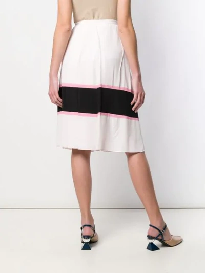 Shop Marni Large Pleated Skirt In Pink