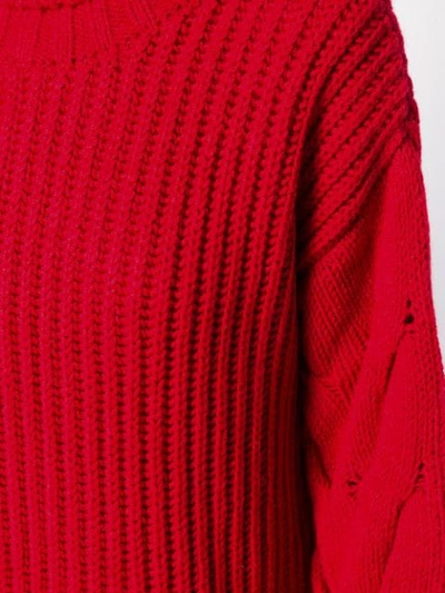 Shop P.a.r.o.s.h Klassischer Rollkragenpullover In Red