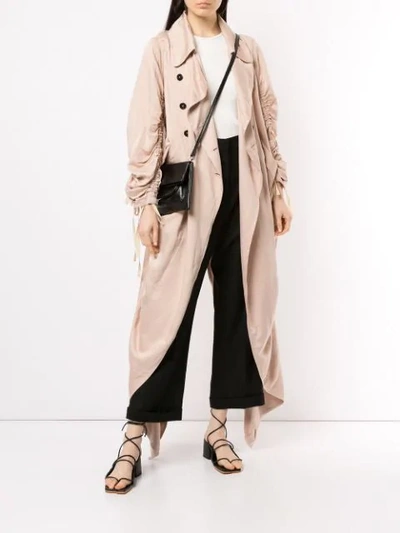 Shop Ann Demeulemeester Valery Coat - Pink