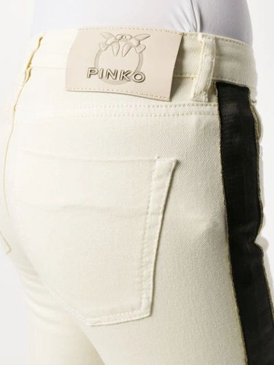 Shop Pinko Pollon Cropped Jeans In White
