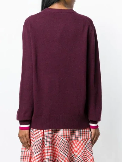 Shop Kenzo Double Tiger Sweater In Red