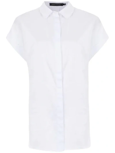 Shop Andrea Marques Short Sleeved Shirt In White