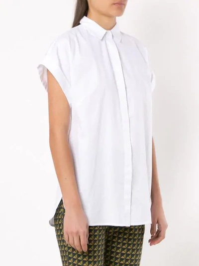 Shop Andrea Marques Short Sleeved Shirt In White