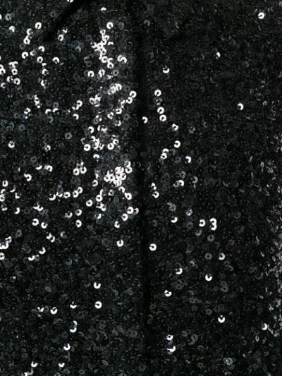 Shop Victoria Victoria Beckham Sequin Embellished Shirt In Black