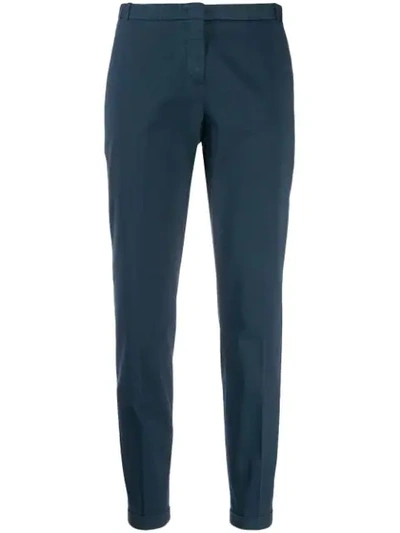 Shop Fabiana Filippi Chino Trousers In Blue