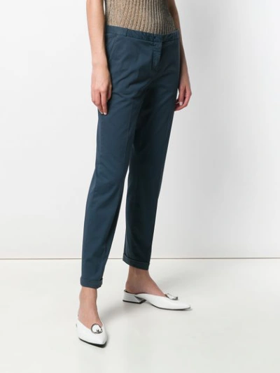 Shop Fabiana Filippi Chino Trousers In Blue