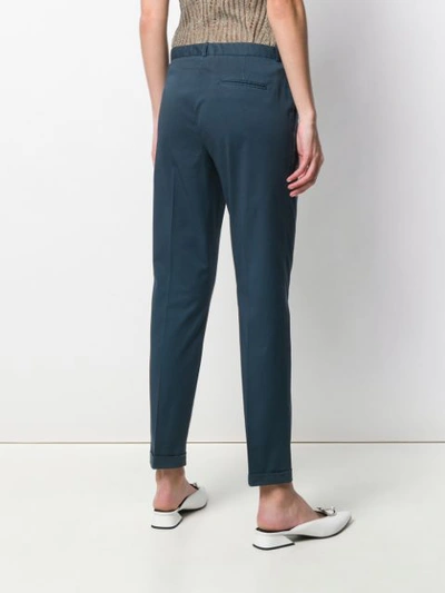 Shop Fabiana Filippi Chino Trousers In Blue