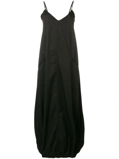 Shop Andrea Ya'aqov Elasticated Hem Maxi Dress In Black