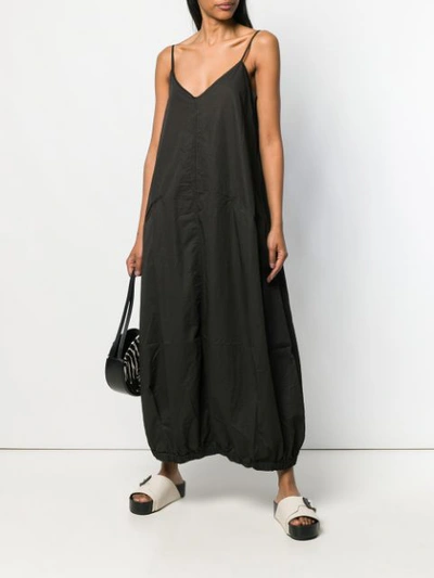 Shop Andrea Ya'aqov Elasticated Hem Maxi Dress In Black