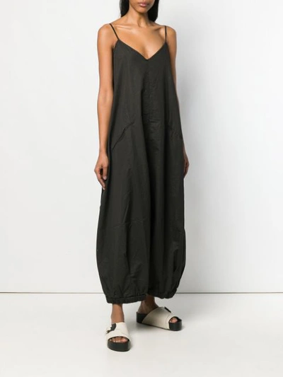 Shop Andrea Ya'aqov Elasticated Hem Maxi Dress In Black