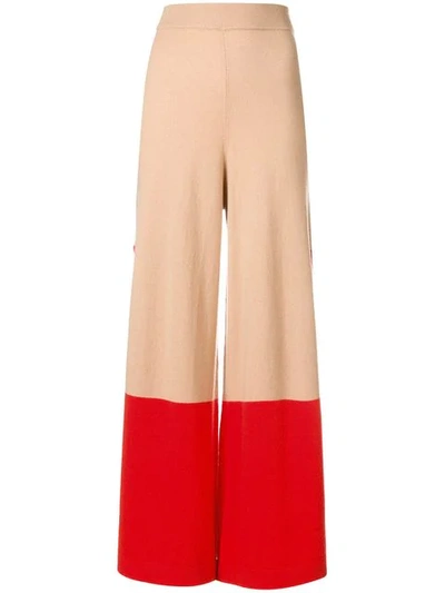 Shop Temperley London Explorer Knit Trousers In Neutrals