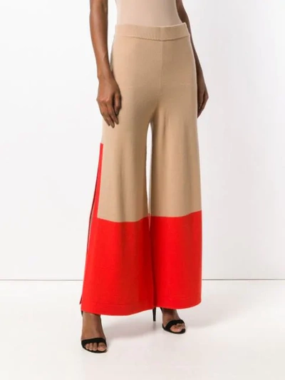 Shop Temperley London Explorer Knit Trousers In Neutrals