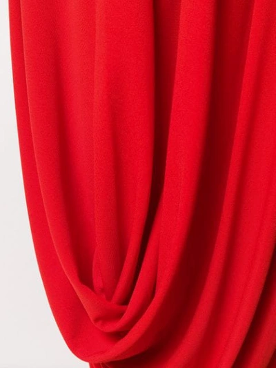 Shop Marni Draped Maxi Skirt In Red