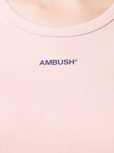 AMBUSH LOGO TANK TOP - 粉色