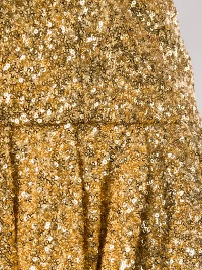 Shop Attico Sequined Mini Dress In Gold