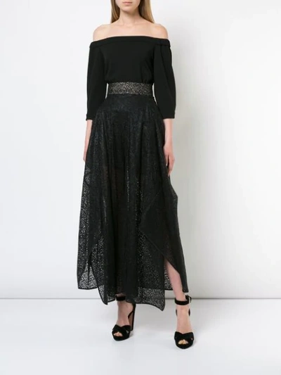 Shop Maticevski Waterfall Loose Trousers In Black