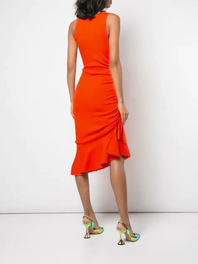 Shop Milly Asymmetrisches Kleid - Rot In Red