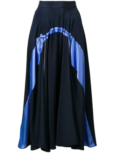Shop Roksanda Zelma Midi Skirt In Blue