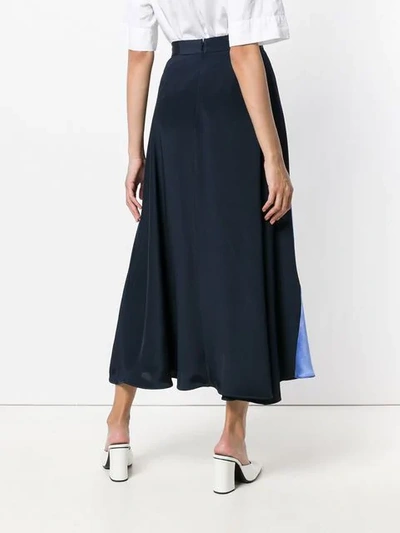 Shop Roksanda Zelma Midi Skirt In Blue