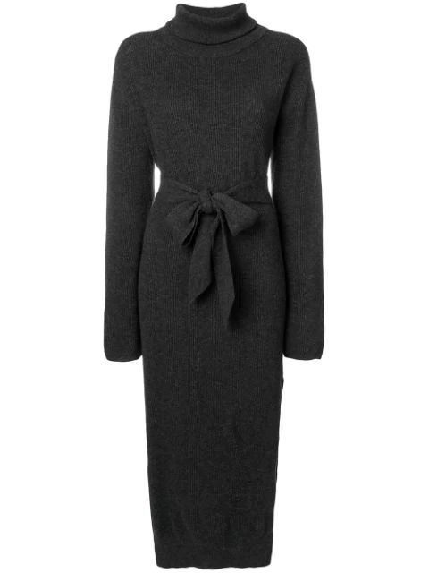 turtleneck wool dress