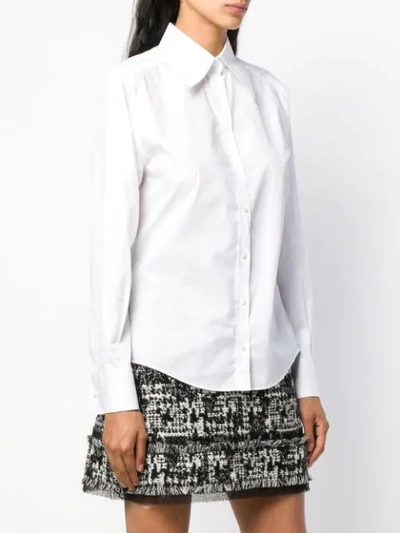 Shop Dolce & Gabbana Classic Collared Shirt In White
