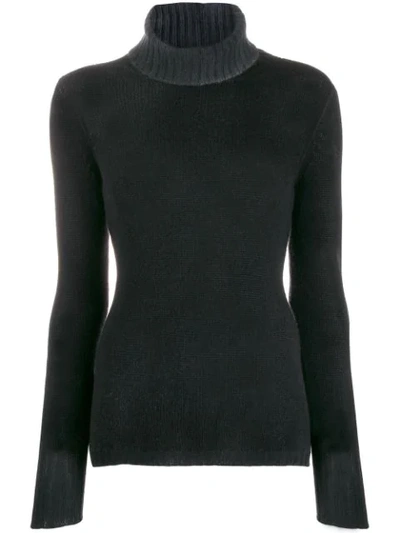 Shop Avant Toi Turtle Neck Pullover In Black