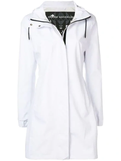 Shop Moose Knuckles Rain Jacket In White