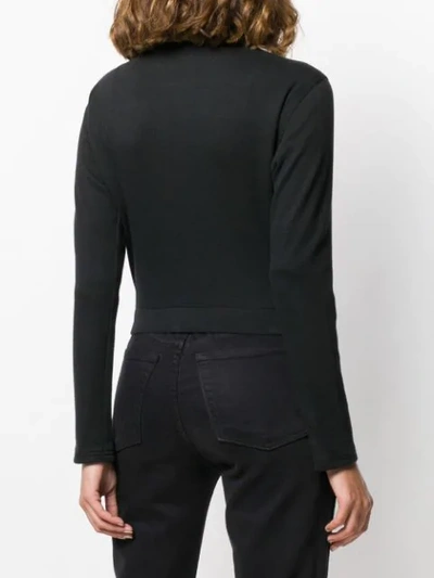 Pre-owned Jean Paul Gaultier Snap Cropped Jacket In Black