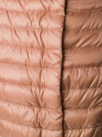 Shop Herno Short-sleeved Padded Jacket - Pink