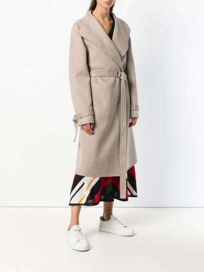 Shop Joseph Belted Duster Coat In 0287 Marble