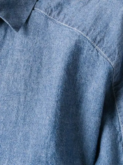 Shop Aspesi Long-sleeve Denim Shirt - Blue