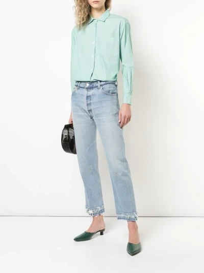 Shop A Shirt Thing Chest Pocket Shirt In Green