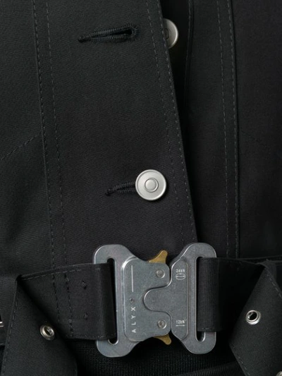 Shop Mackintosh 1017 Alyx 9sm Black Bonded Wool Cropped Vest