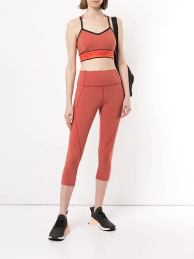 Shop Lndr Compression Bra In Red