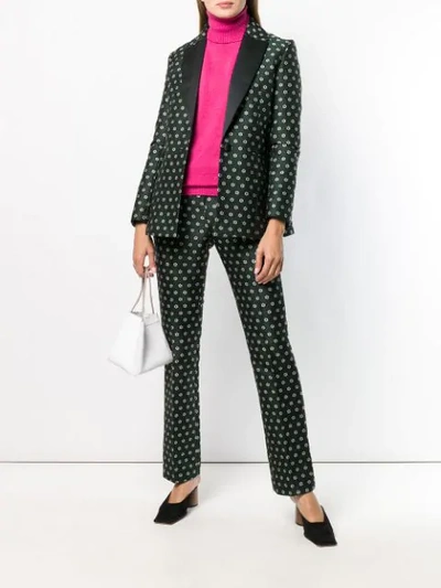 Shop Alexa Chung Floral Tailored Blazer In Green